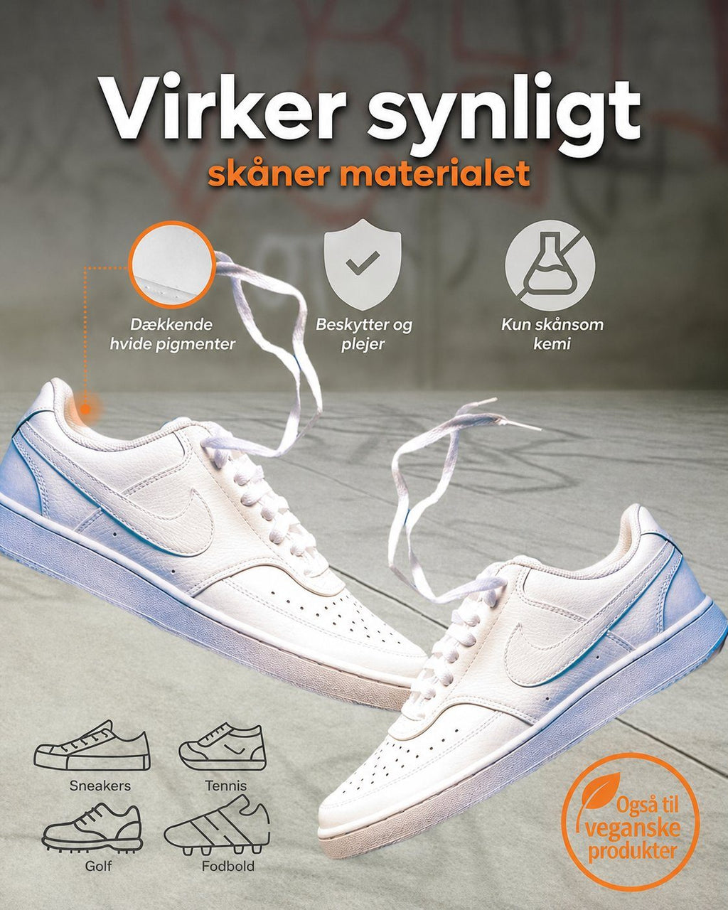 50 da sneaker white virker synligt