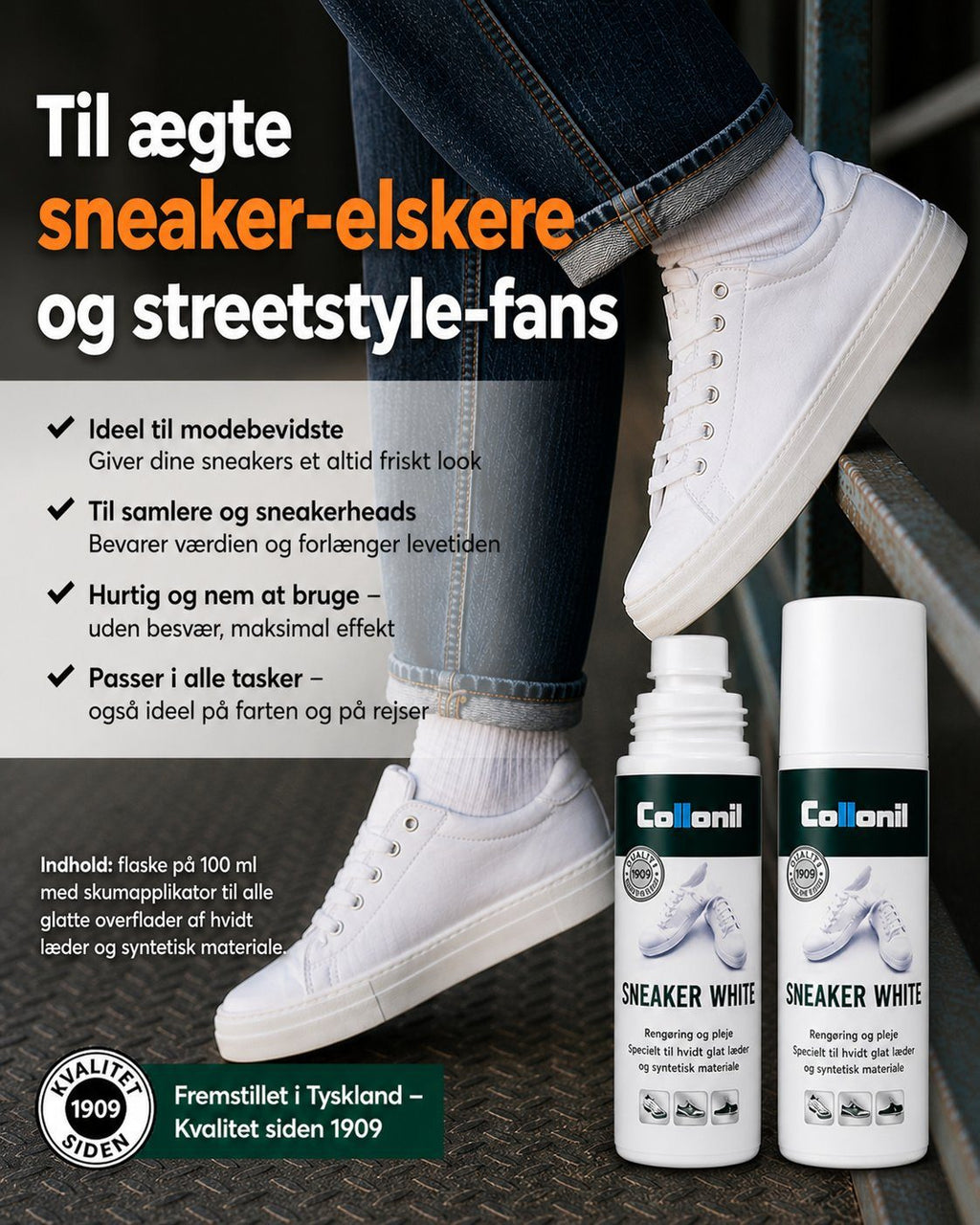 50 dk sneaker white tydeligt synligt