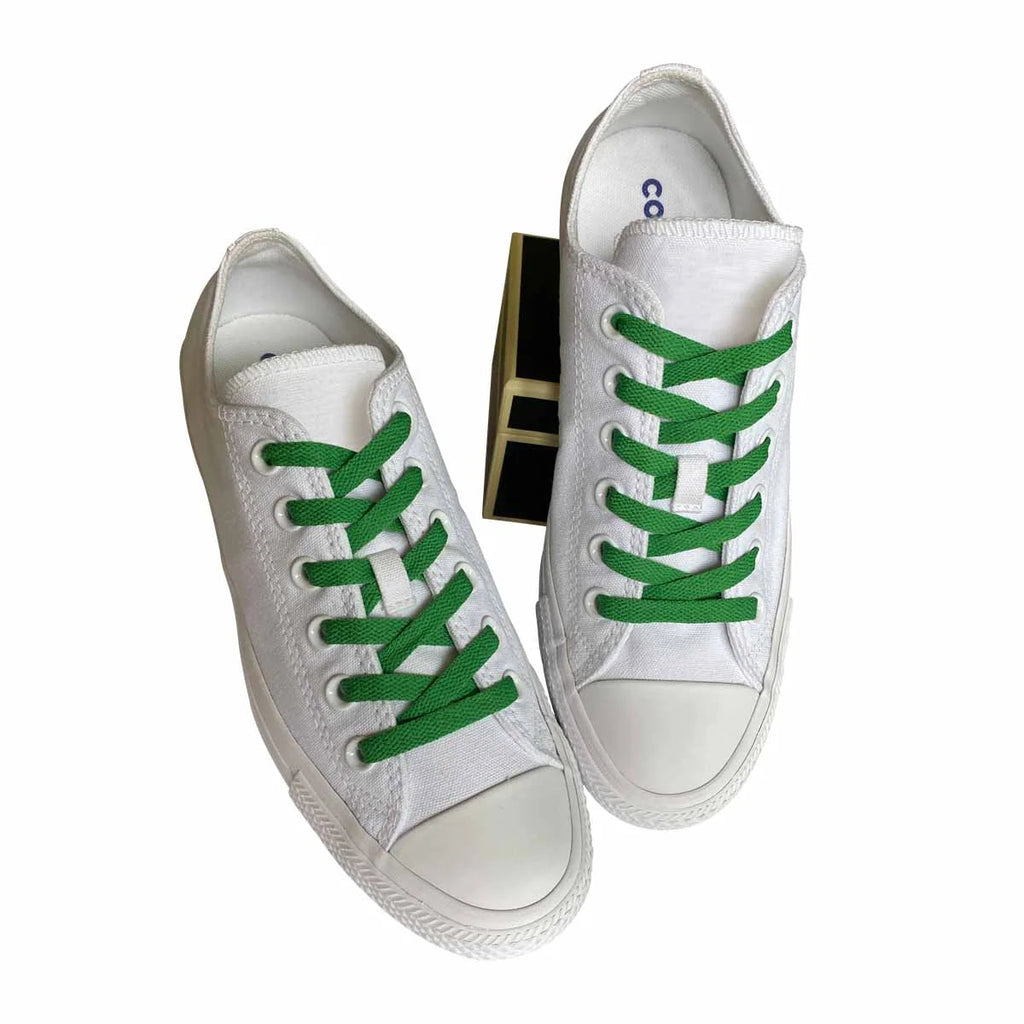 snoerebaand-sneakers-groen-moerk