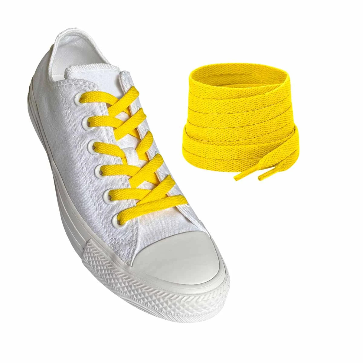 snoerebaand-sneakers-gul