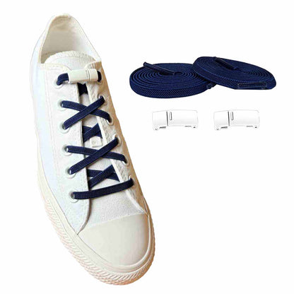 snoerebaand-elastiske-blaa-navy-magneter-hvid-sko