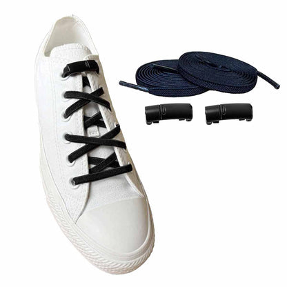 snoerebaand-elastiske-blaa-navy-magneter-sort-sko