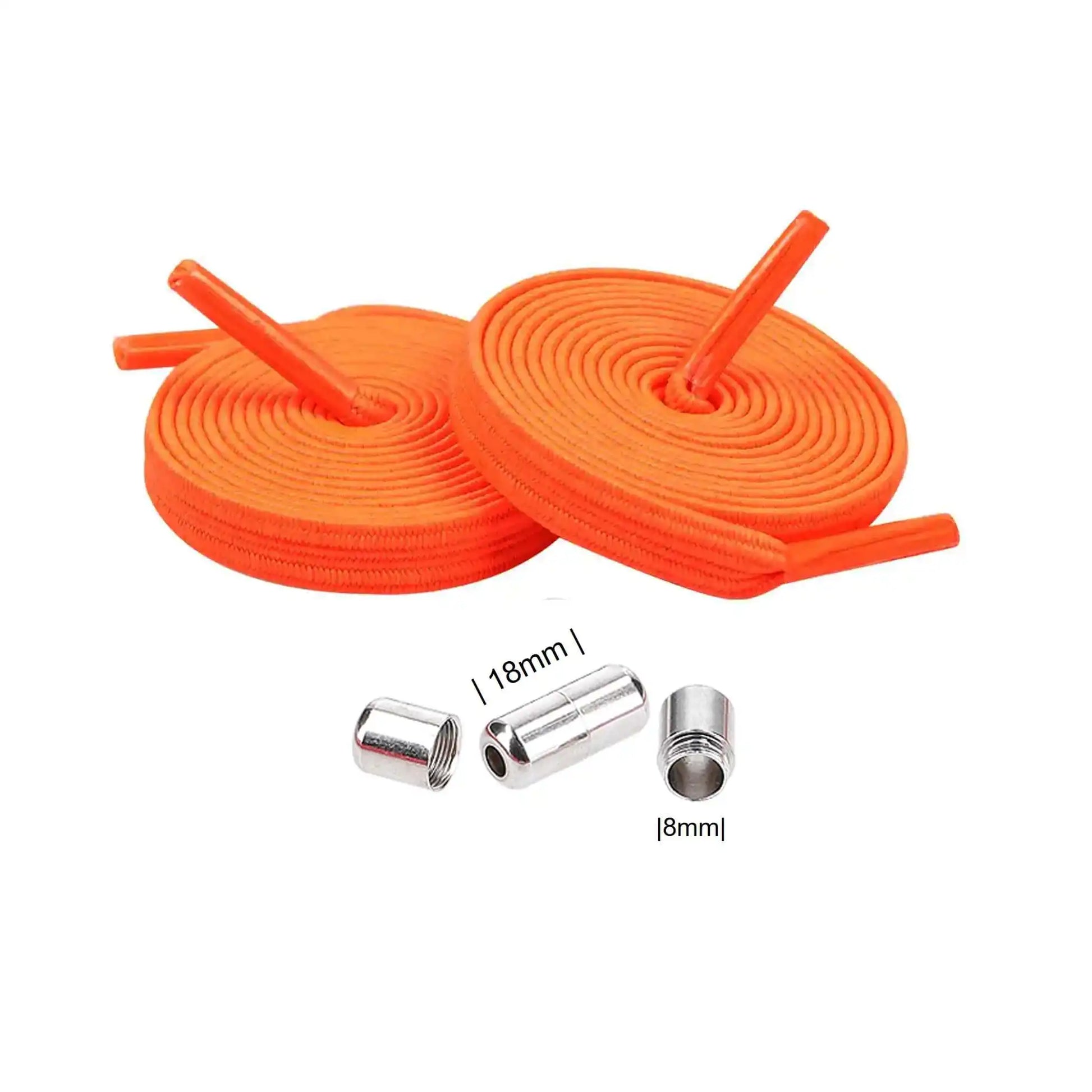 elastiske-snørebånd-snørebånd-orange-skruelås-sølv
