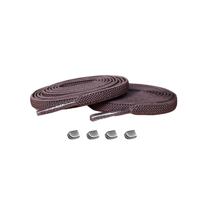 elastiske-snoerebaand-brun-navy-clips-soelv-mat