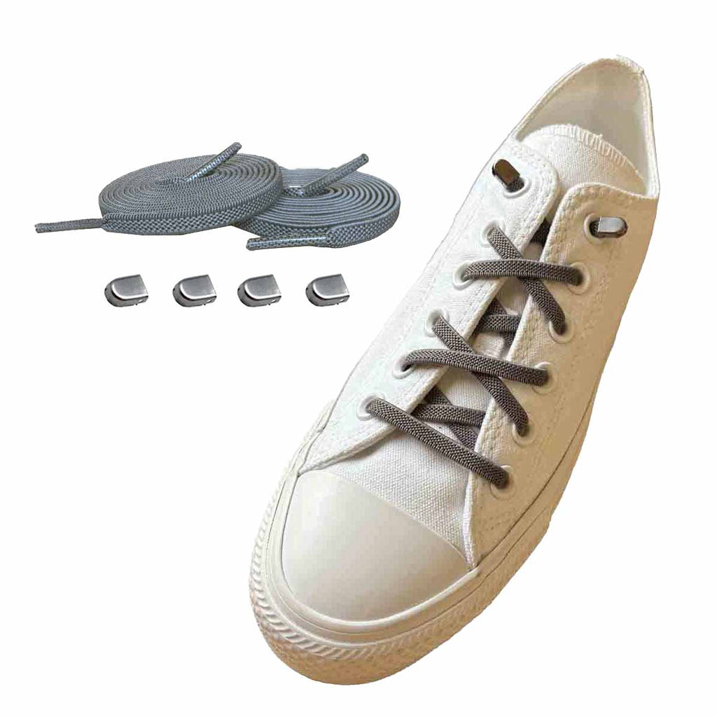 elastiske-snoerebaand-graa-clips-soelv-mat-sko