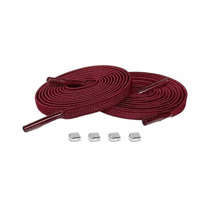 elastiske-snoerebaand-rødbordeaux-clips-soelv-blank