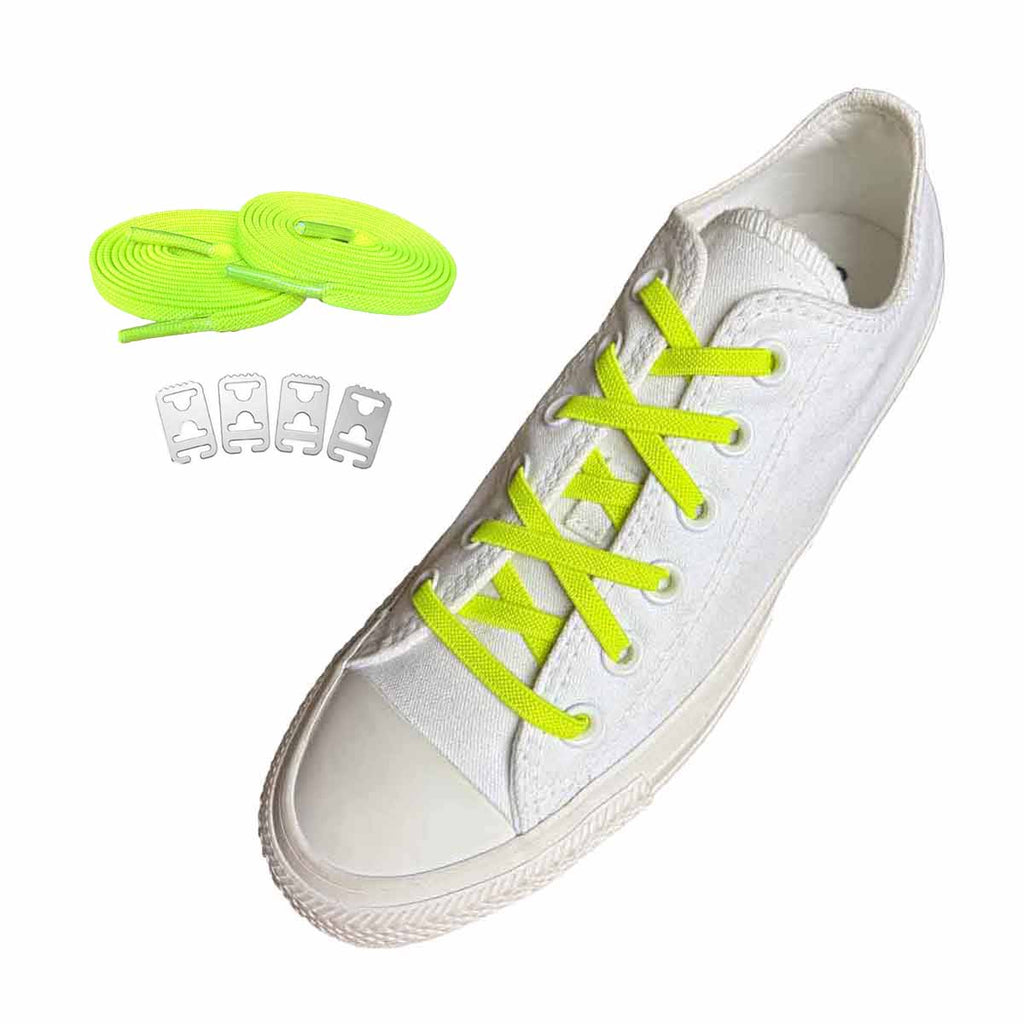 elastiske-snoerebaand-gul-neon-ankre-sko