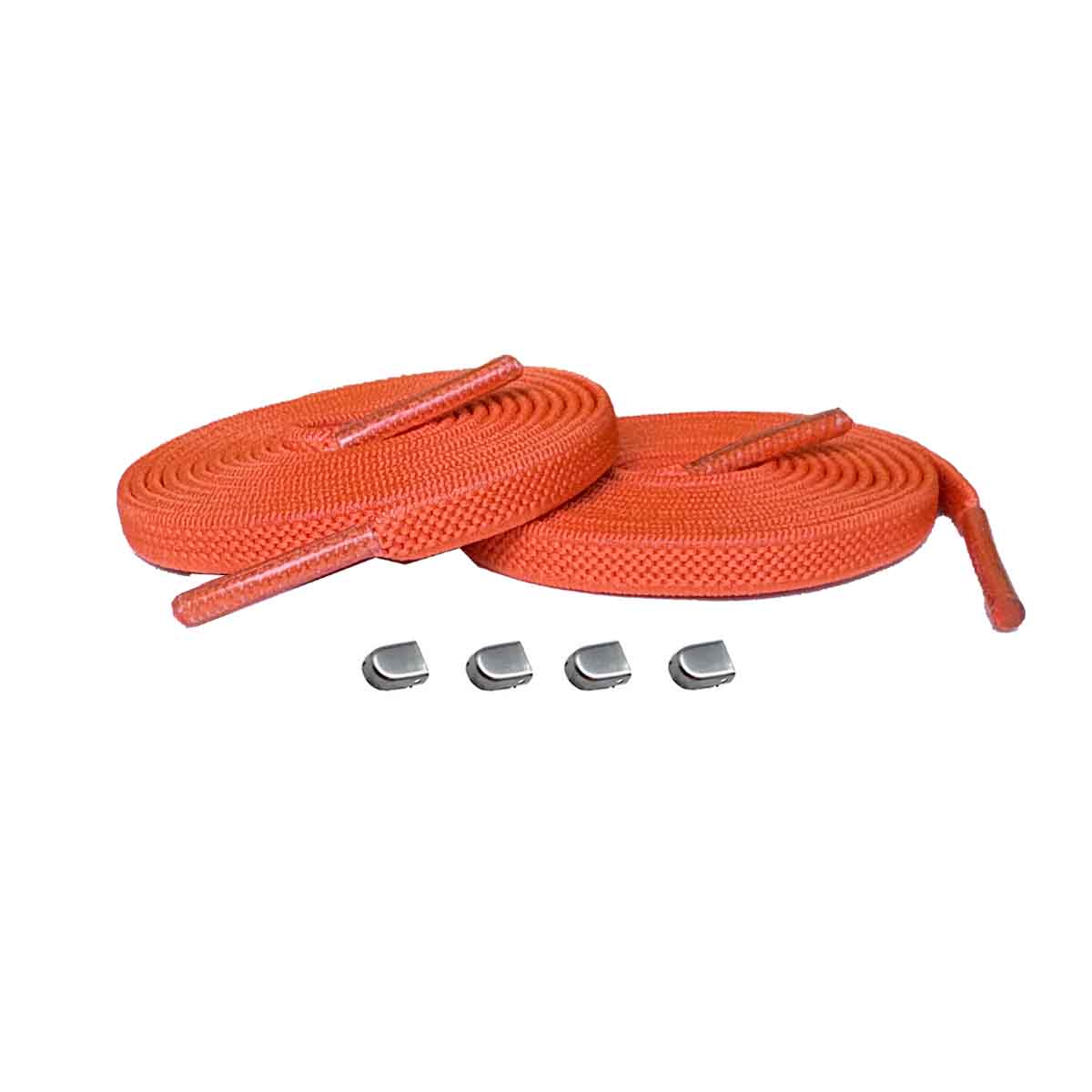 Orange / Sølv mat – elastiske snorebaand clips orange solv mat 01 hovedbillede