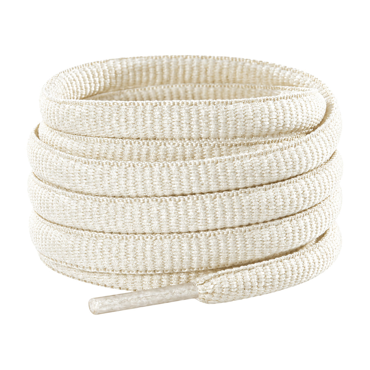 Hvid creme – ovale snorebaand halvrund lobesko hvid creme 01 hovedbillede