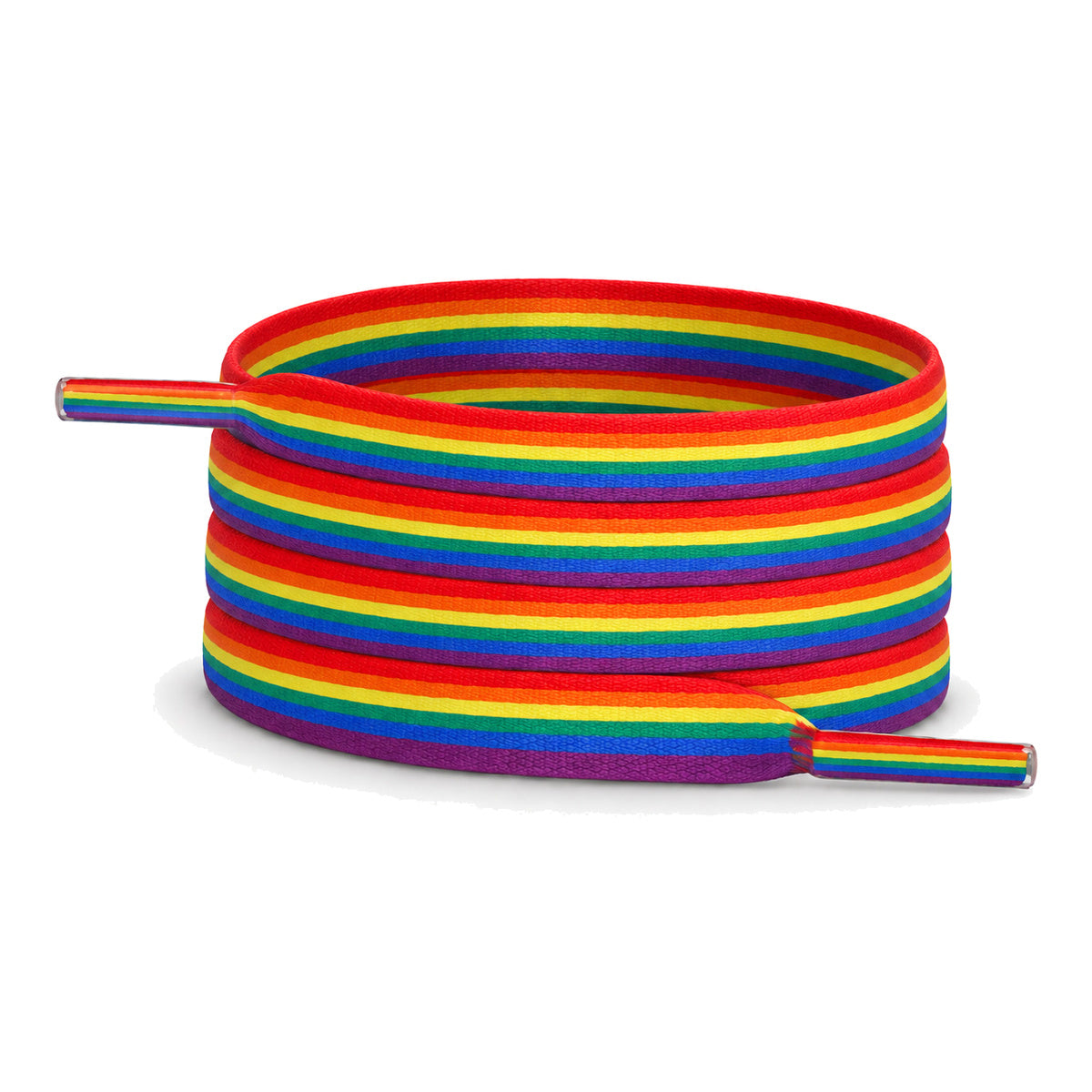 Regnbue stribet – snorebaand flad regnbue striber 01 hovedbillede