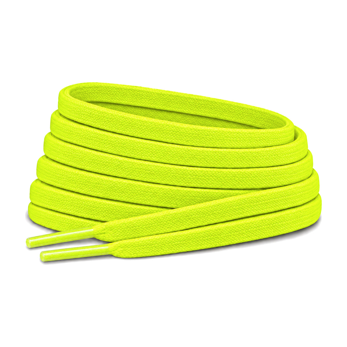 Gul – snorebaand flad smal fodbold gul neon 01 hovedbillede
