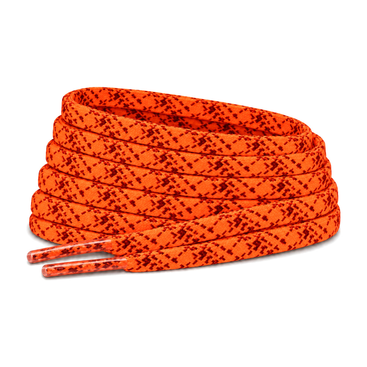 Orange mønstret – snorebaand flad smal fodbold orange monstret 01 hovedbillede