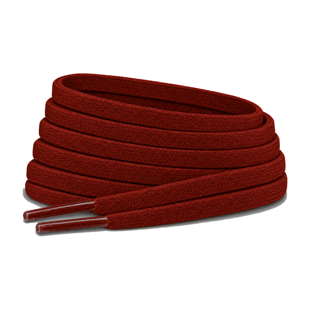 Rød brun – snorebaand flad smal fodbold rod brun mork 01 hovedbillede