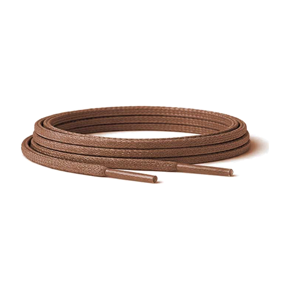 Brun / Flad – voksede snorebaand flad brun 01 hovedbillede